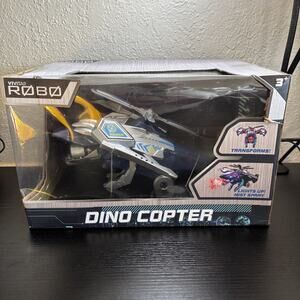 Vivitar Robo Dino Copter Transforms 2 In 1 Helicopter New